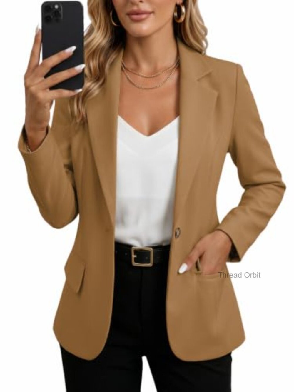Mina Self Women's Business Casual Blazer Jacket Work Office